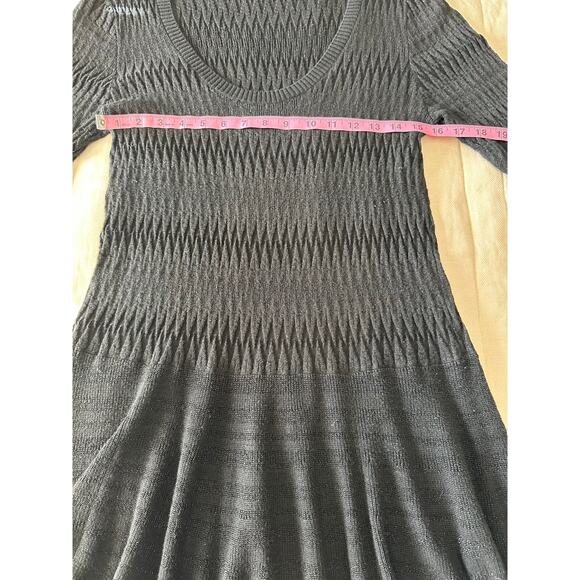 Victoria Secret Drop Metallic Black Drop Waist Sweater Dress - Extra Large - Picture 5 of 7